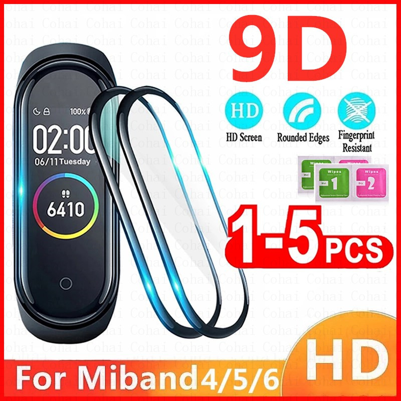Fitness Tracker Band - 9D Tempered Glass For Xiaomi Mi