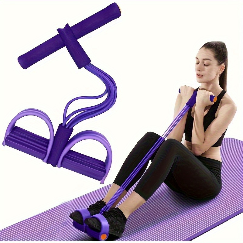 Yoga Pedal Puller Fitness Equipment - 6-Pipe Elastic Yoga Resistance Band -