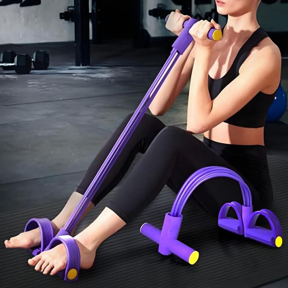 Yoga Pedal Puller Fitness Equipment - 6/8-Tube 42cm Pedal Puller Resistance Band