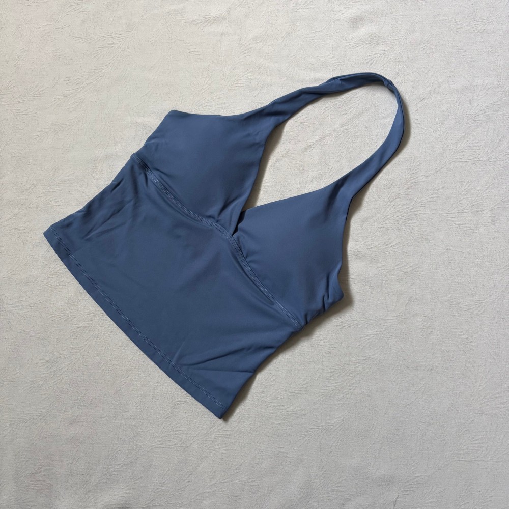 Logo V-neck Hanging Neck Vest  - Yoga Fitness Logo 评论和价格