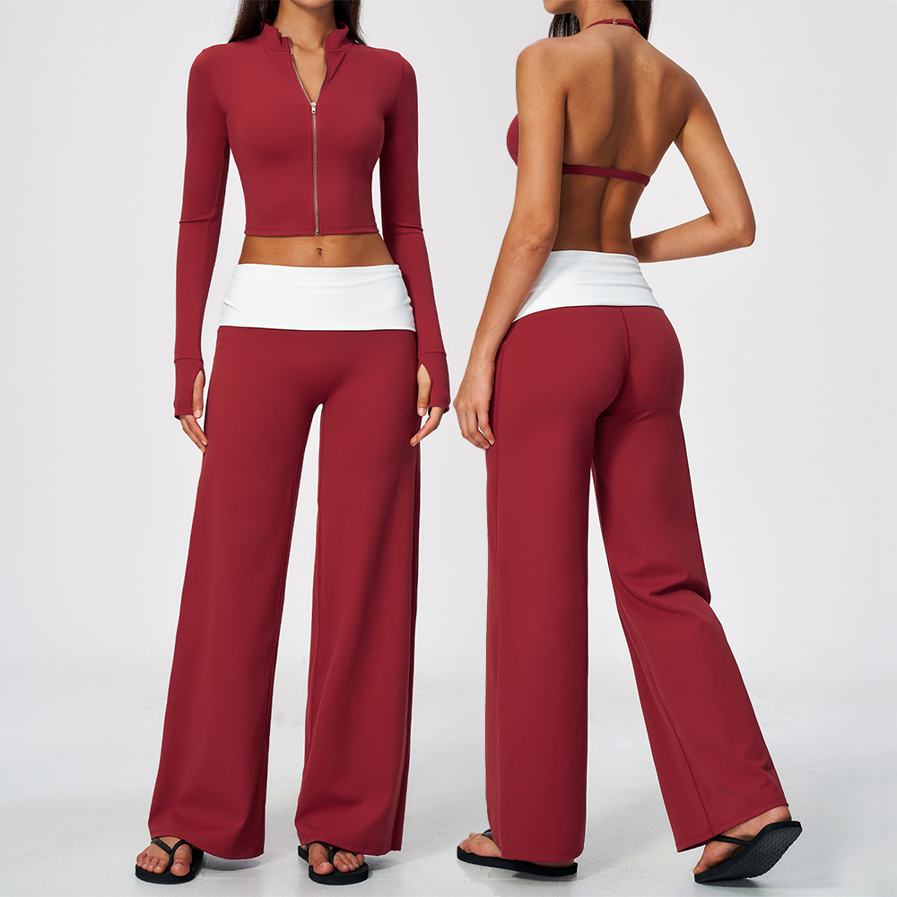 Zip Jacket Wide Leg Pants 2 Pi - Yoga In Fitness 评论和价格
