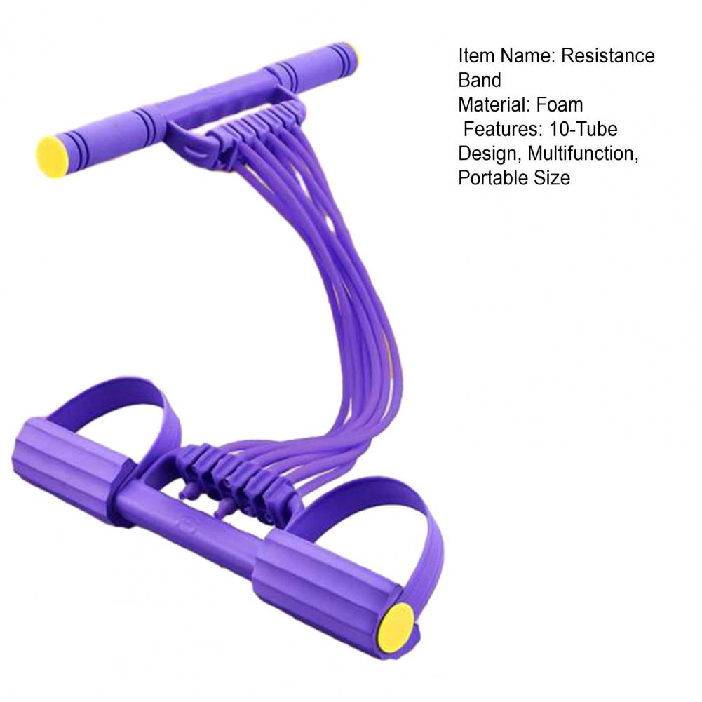 10-Tube Pedal Resistance Band  - Yoga Pedal Puller Fitness Equipment 评论和价格