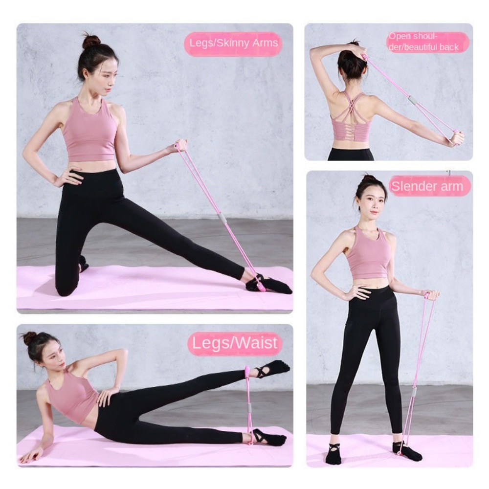 6-Tube Resistance Bands Set wi - Yoga Pedal Puller Fitness Equipment 评论和价格