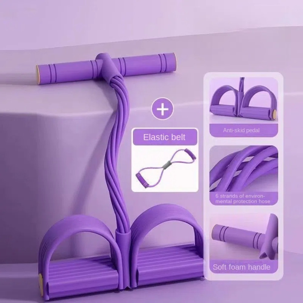 6-Tube Resistance Bands Set wi - Yoga Pedal Puller Fitness Equipment 评论和价格