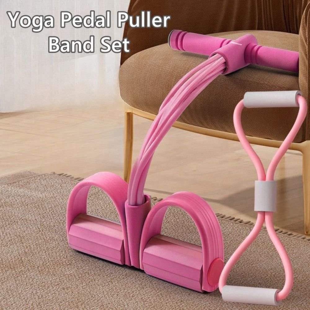 6-Tube Resistance Bands Set wi - Yoga Pedal Puller Fitness Equipment 评论和价格