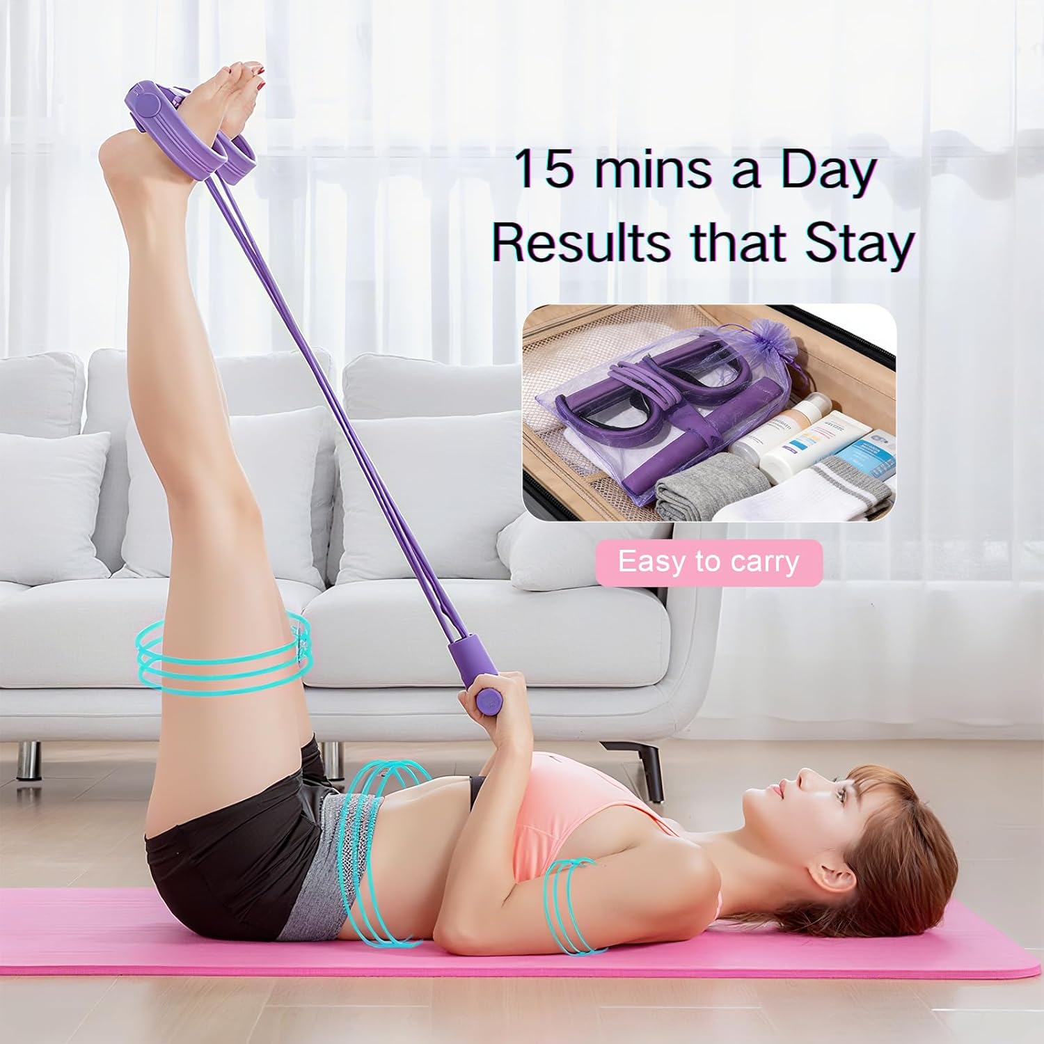4/6-Tube Pedal Tensioner Multi - Yoga Pedal Puller Fitness Equipment 评论和价格