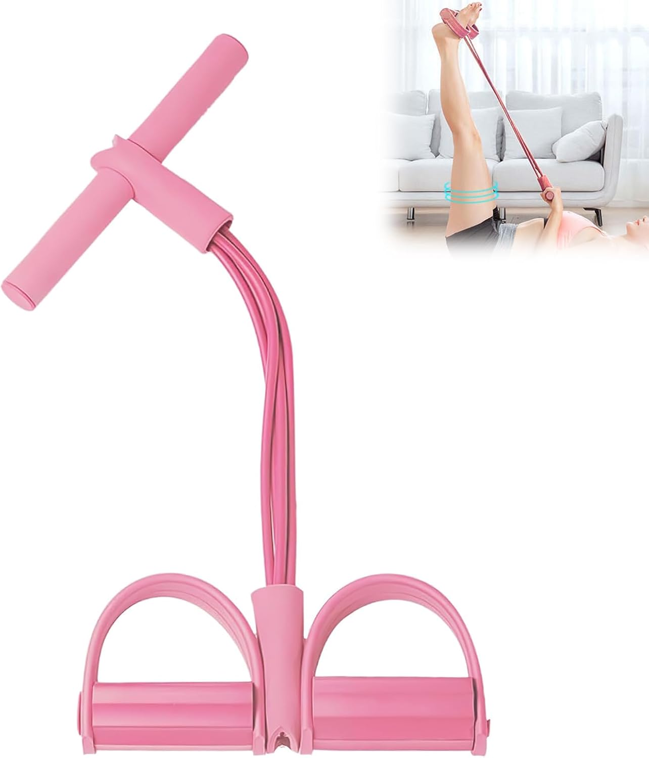 Fitness Resistance Bands-4 Tub - Yoga Pedal Puller Fitness Equipment 评论和价格