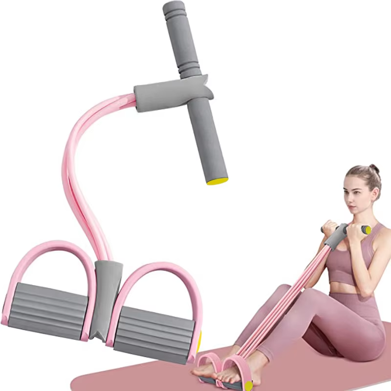 4-Tube Resistance Bands Yoga P - Yoga Pedal Puller Fitness Equipment 评论和价格
