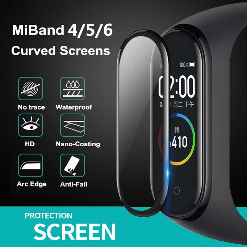 9D Tempered Glass For Xiaomi M - Fitness Tracker Band 评论和价格
