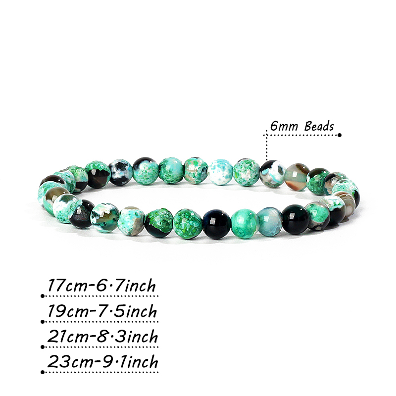 Natural Stone Agates Bracelet  - Yoga Fitness Gifts 评论和价格