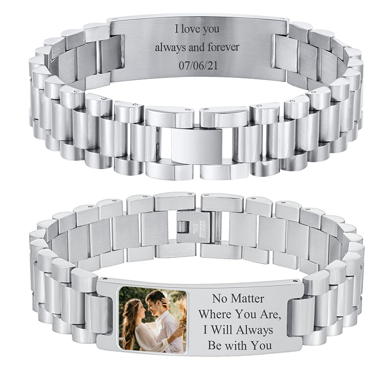 Custom Picture Text Bracelet W - Fitness Tracker Band 评论和价格
