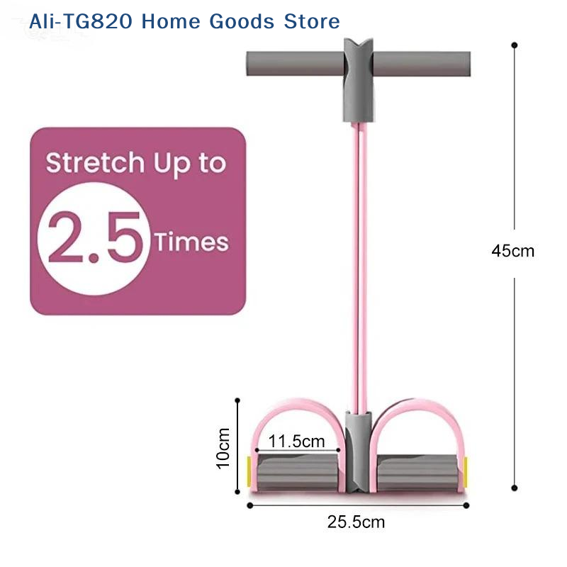 [TG820]4-Tube Resistance Bands - Yoga Pedal Puller Fitness Equipment 评论和价格