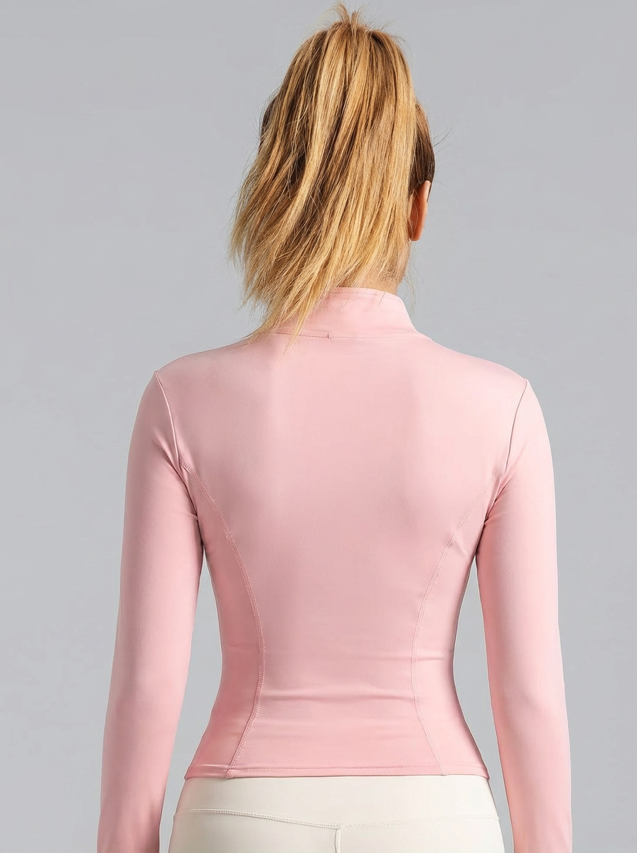 New Women Light Pink Yoga Coat - Yoga In Fitness 评论和价格