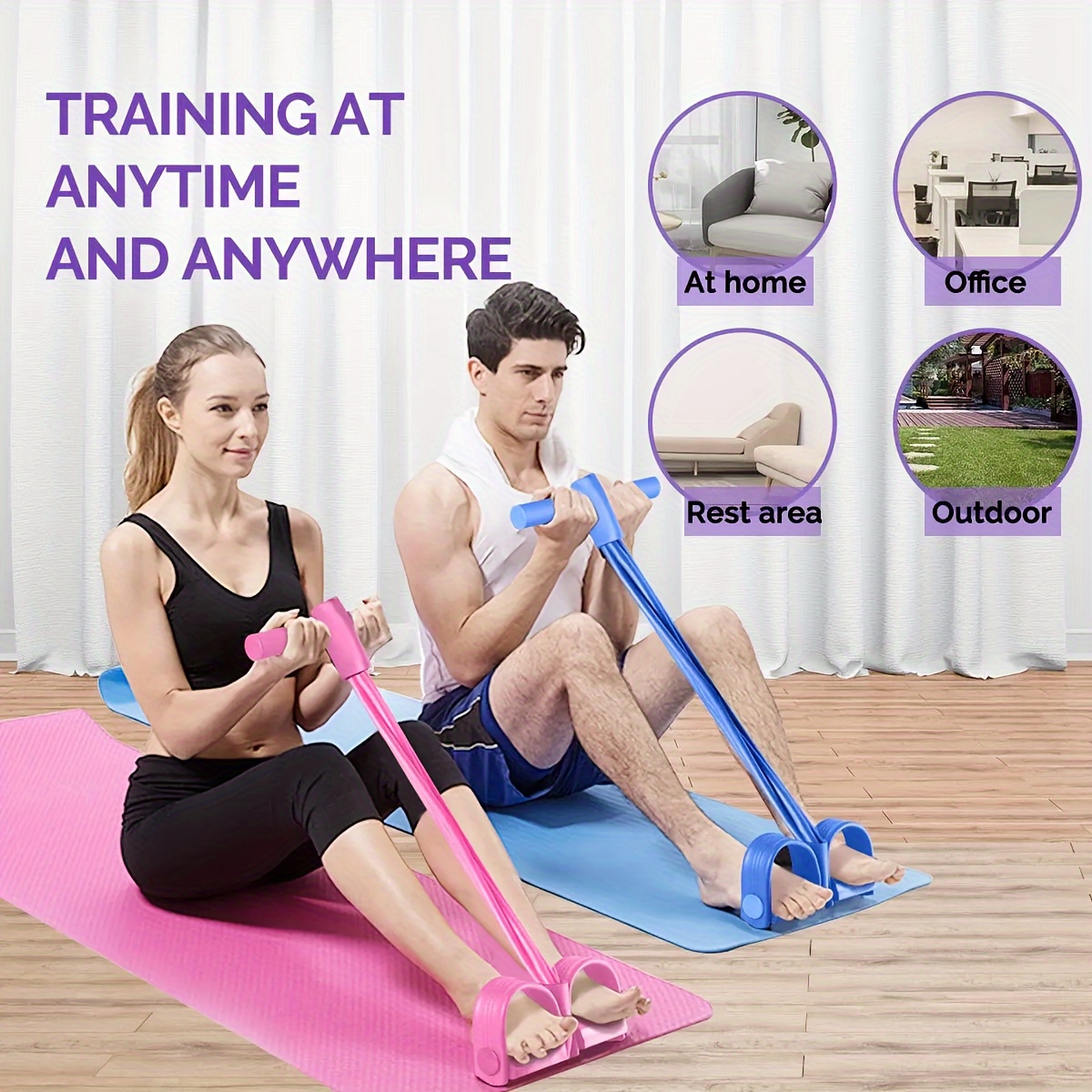 Multi-Functional Four-Tube Ped - Yoga Pedal Puller Fitness Equipment 评论和价格