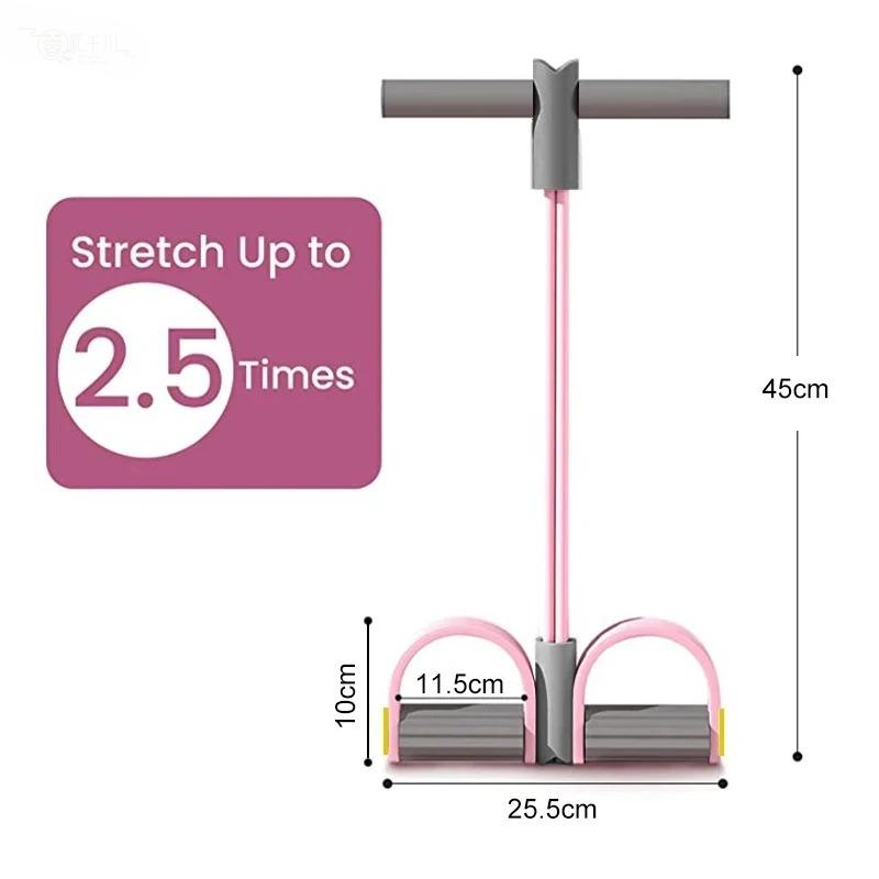 New 4-Tube Resistance Bands Yo - Yoga Pedal Puller Fitness Equipment 评论和价格