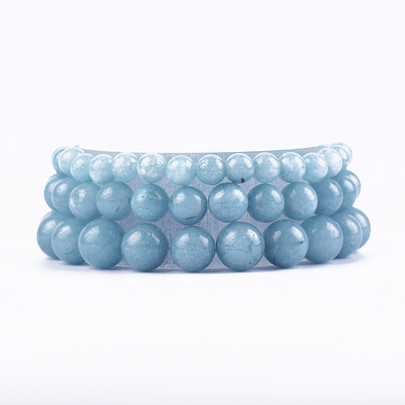 Natural Aquamarines Bracelet o - Yoga Fitness Gifts 评论和价格