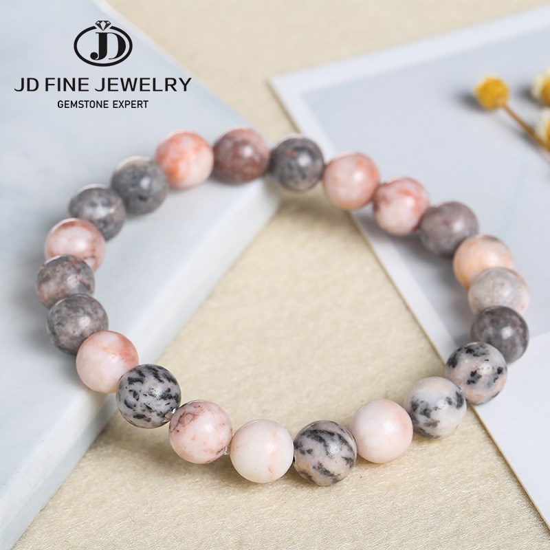 JD Natural Pink Zebra Jaspers  - Yoga Fitness Gifts 评论和价格