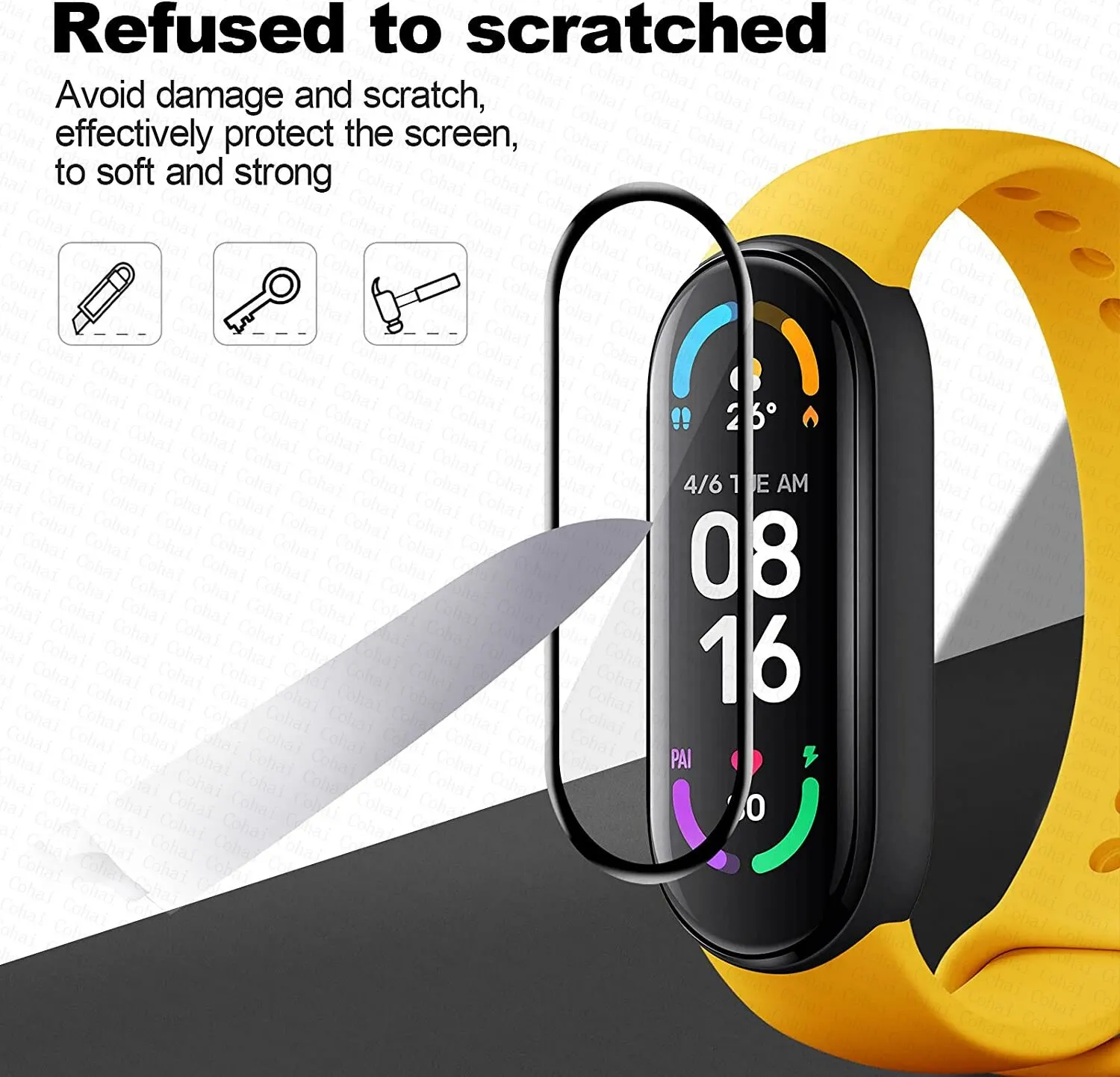 9D Protective Film For Xiaomi  - Fitness Tracker Band 评论和价格