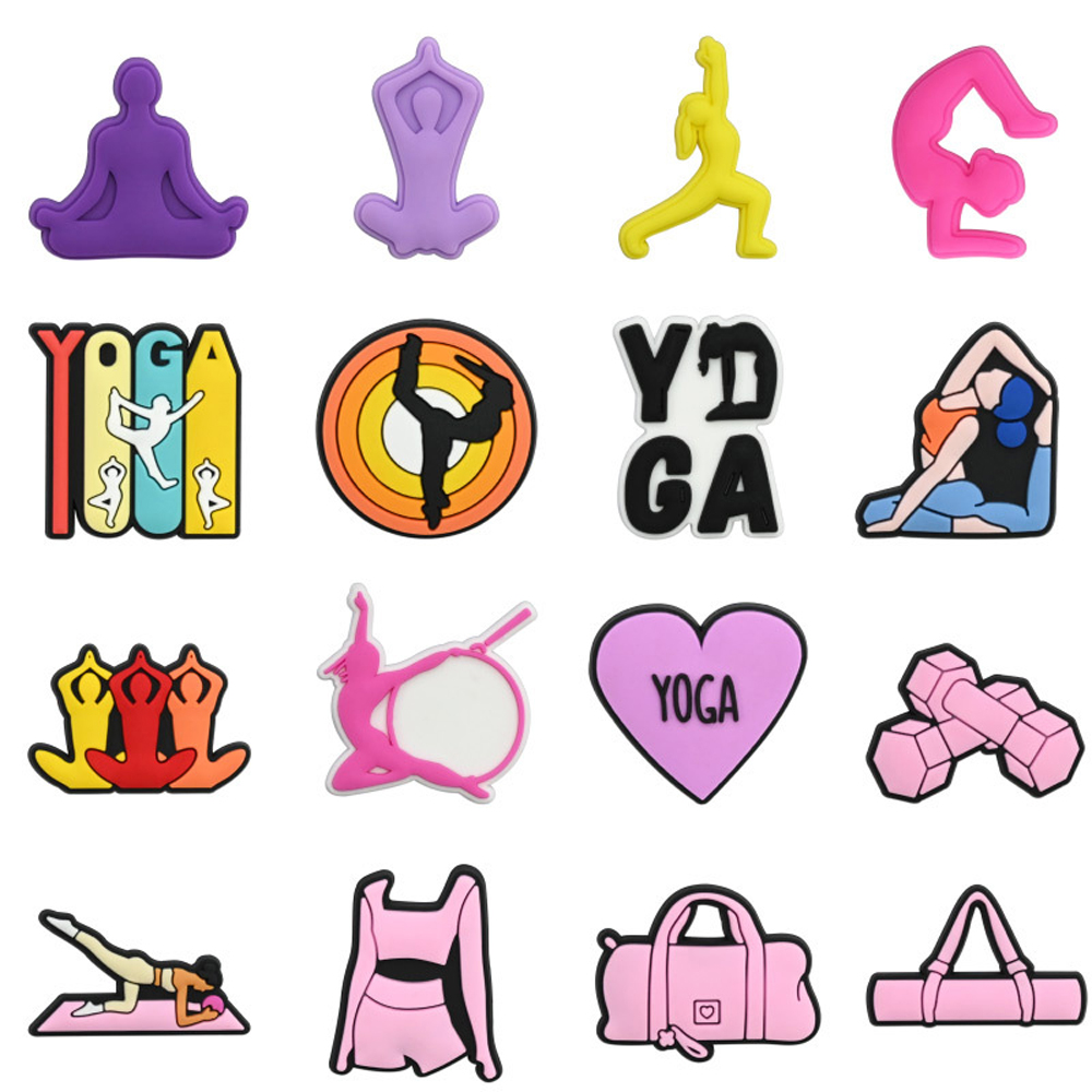 Yoga Exercise Shoe Charms PVC  - Yoga Fitness Gifts 评论和价格