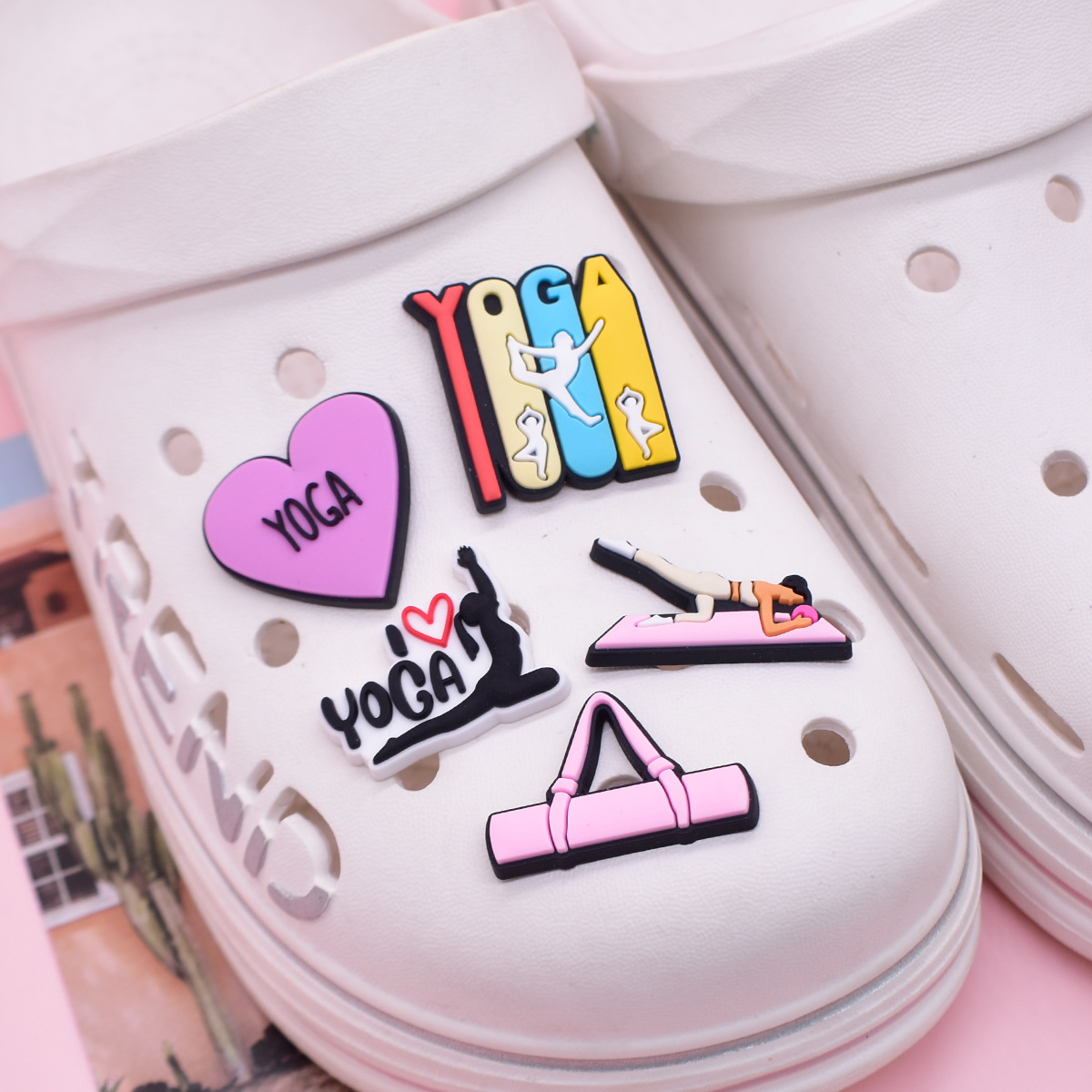Yoga Exercise Shoe Charms PVC  - Yoga Fitness Gifts 评论和价格