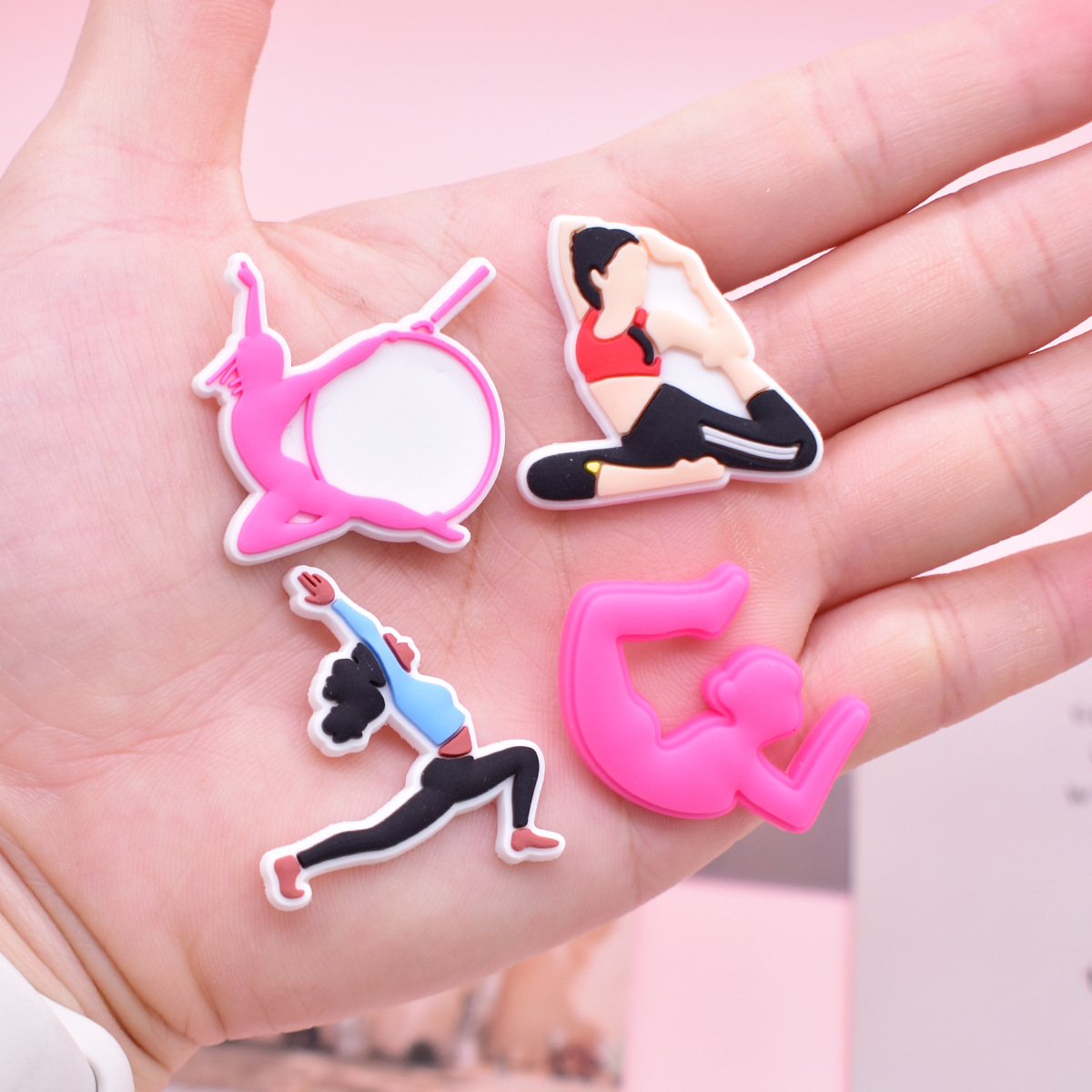 Yoga Exercise Shoe Charms PVC  - Yoga Fitness Gifts 评论和价格