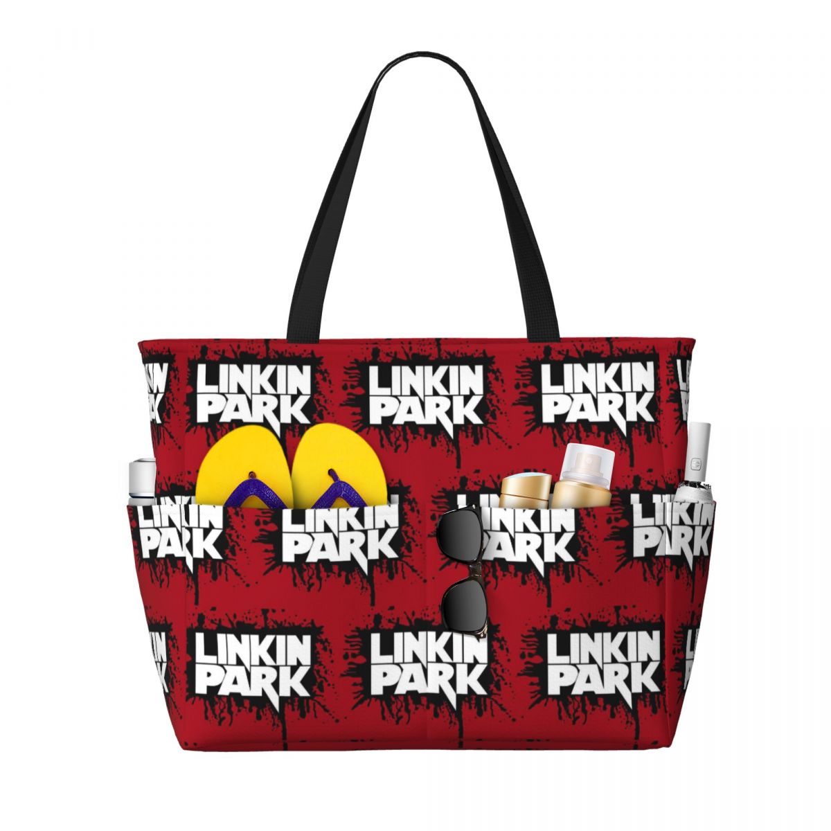 Linkin Park Band Beach Tote Ba - Yoga Fitness Park 评论和价格