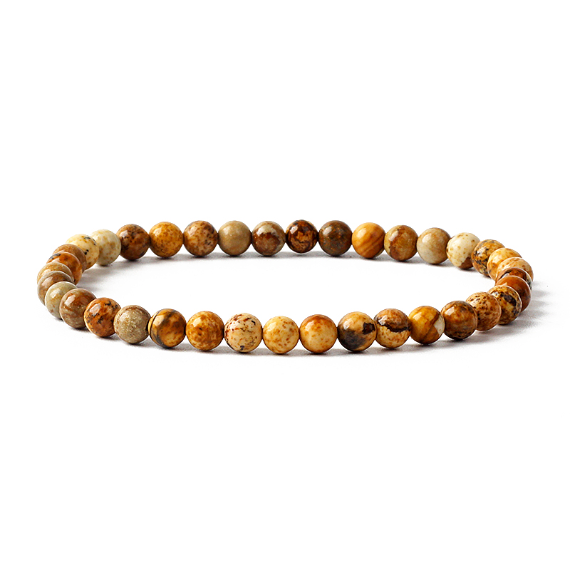 New 4/6mm Beads Women Bracelet - Yoga Fitness Gifts 评论和价格