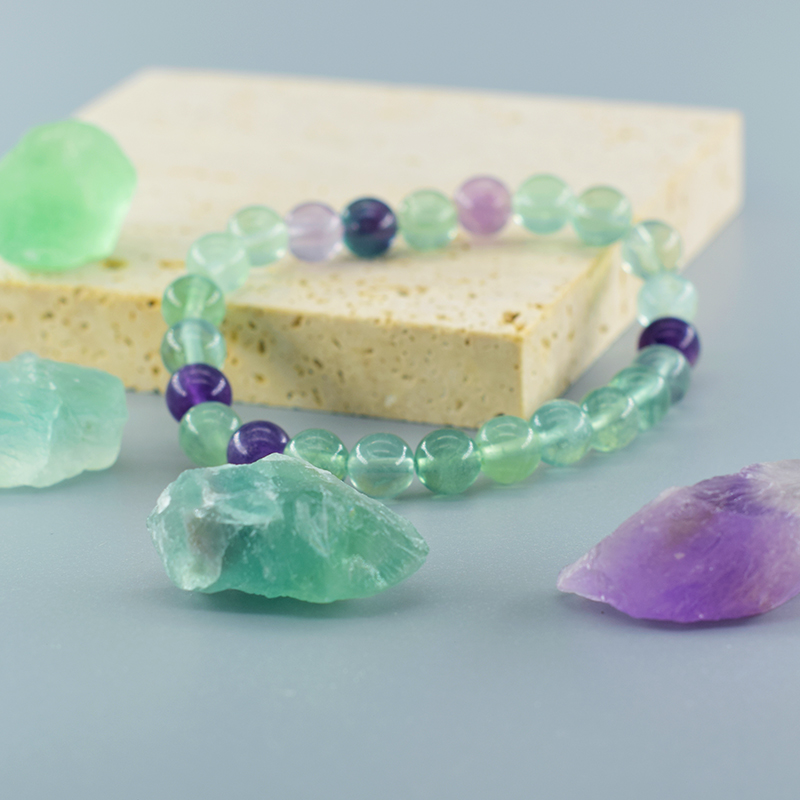 Original Fluorite Bracelet wit - Yoga Fitness Gifts 评论和价格