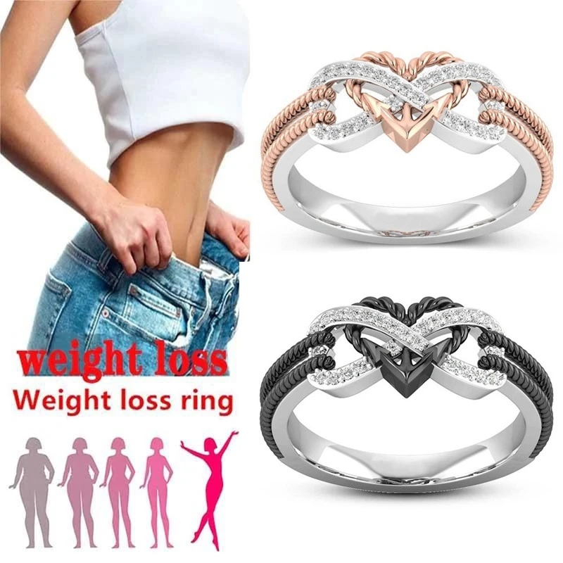 Black Rose Gold Color Heart Ri - Yoga Fitness Gifts 评论和价格