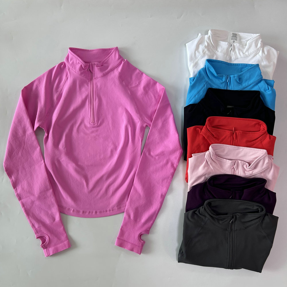 No Logo Yoga Jacket With Half  - Yoga In Fitness 评论和价格