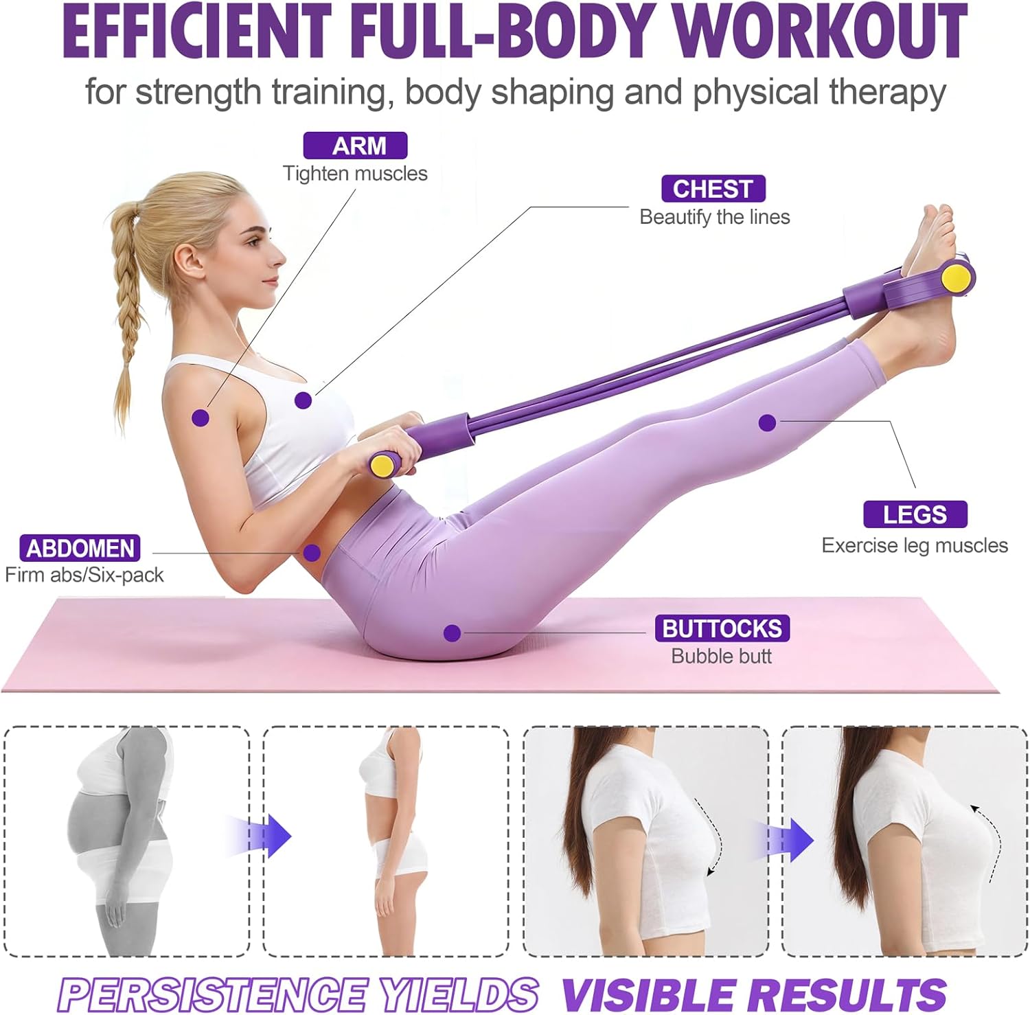 Pedal Resistance Band Tensione - Yoga Pedal Puller Fitness Equipment 评论和价格