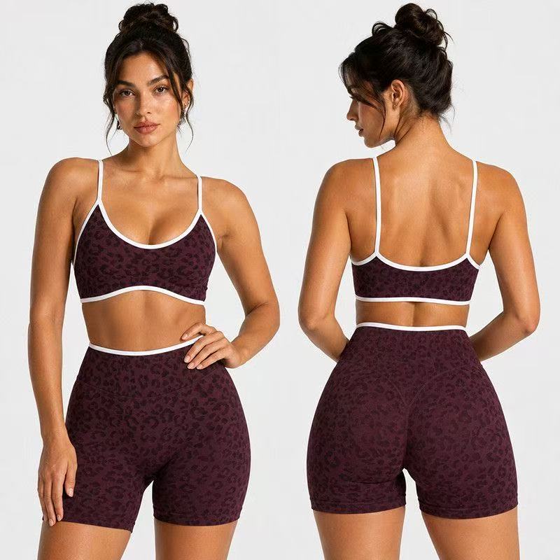 Logo Women Leopard Print Thin  - Yoga Fitness Logo 评论和价格