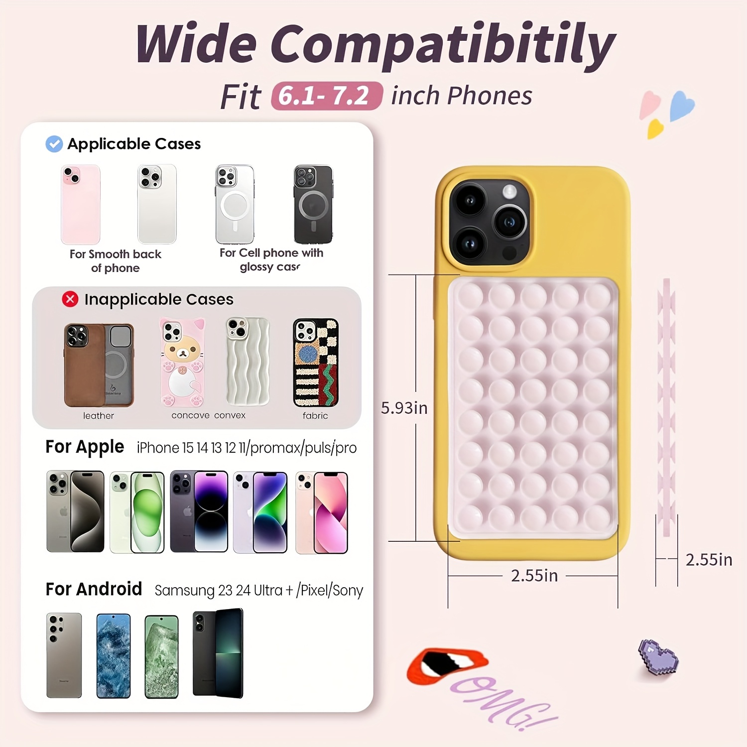 2pcs Double-Sided Silicone Suc - Yoga In Fitness 评论和价格