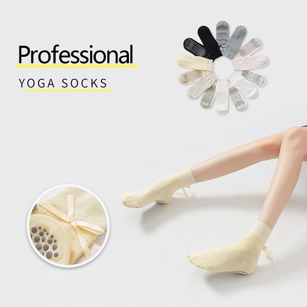 Cute Bowknot Yoga Socks Girls  - Fitness Yoga Pilates 评论和价格