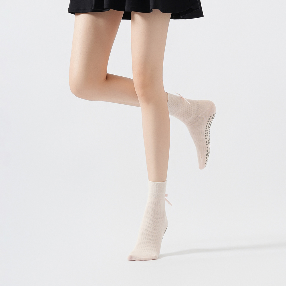 Cute Bowknot Yoga Socks Girls  - Fitness Yoga Pilates 评论和价格